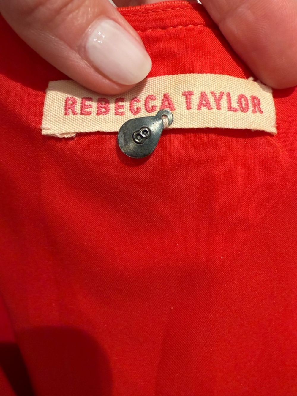 Rebecca Taylor Sleeveless Red Fit-and-Flare Dress SZ 8 - Picture 4 of 6